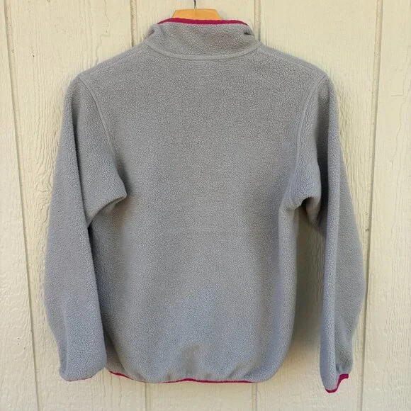 Patagonia Lightweight Synchilla SnapT Pullover Girls Medium Drifter Grey Outdoor - Picture 7 of 9